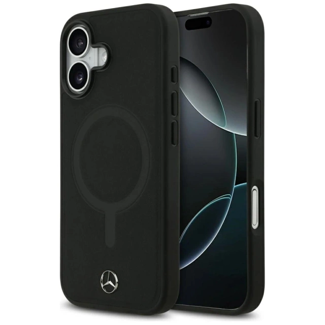 Etui do iPhone 17 Mercedes-Benz Smooth Leather MagSafe Black