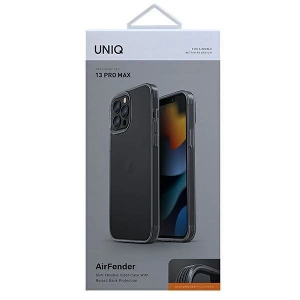 UNIQ pouzdro Air Fender iPhone 13 Pro Max 6,7" šedé / kouřově šedé