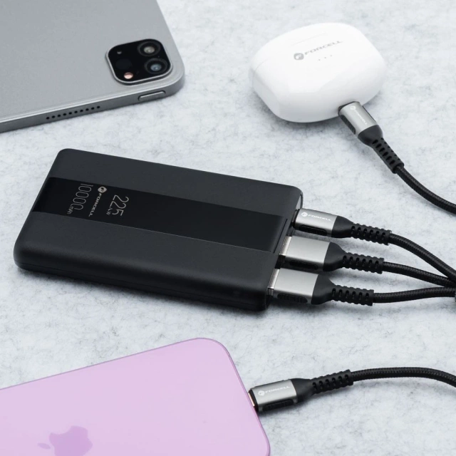 Powerbank Forcell F-Energy P10K2 10000mAh PD 22,5W QC3.0 Schwarz