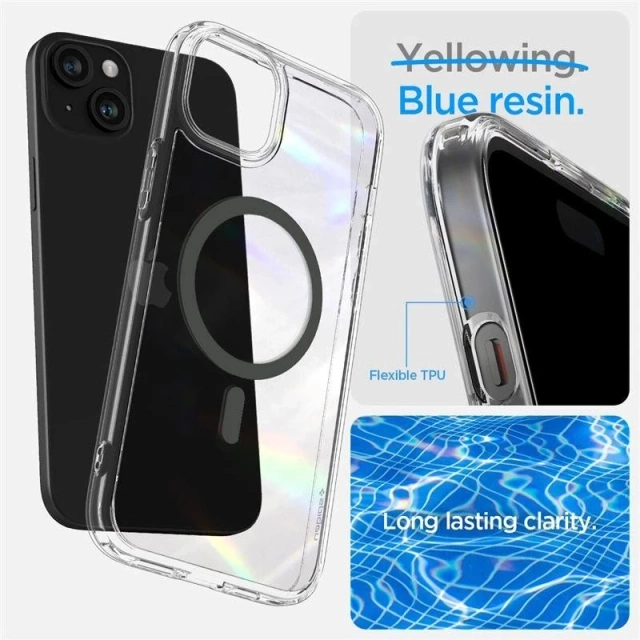 Pouzdro Spigen Ultra Hybrid MagSafe pro iPhone 15 Plus – grafické