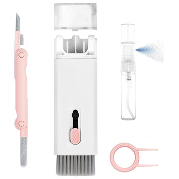 Cleaner Multifunkčná čistiaca sada pre airpods 7v1 klávesnice Ružová a biela