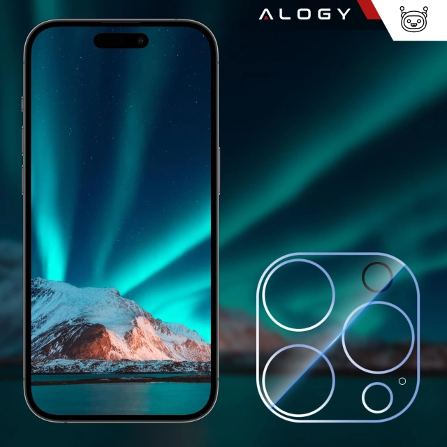 2x Скло для об’єктива камери для Apple iPhone 16 Pro / 16 Pro Max Alogy Lens Protector Pro Transparent