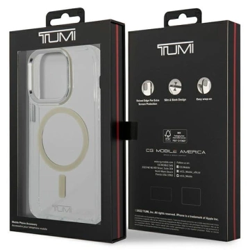 Tumi Transparentný MagSafe pevný obal pre iPhone 14 Pro priehľadný/číry