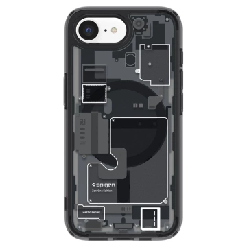 Puzdro Spigen Ultra Hybrid MagSafe Zero One pre iPhone 16e, čierne