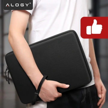 Ochranné puzdro na notebook, MacBook Air Pro 13,3" Alogy Hard Foam Bag pre 13-14" notebooky čierne