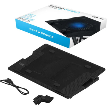 Laptop Cooling Pad LED Backlit Laptop Stand NoteBook ChromeBook 9-17" BHP Black