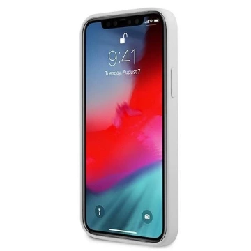 Karl Lagerfeld KLHCP12SSLKHWH iPhone 12 mini 5,4" biele/biele pevné puzdro Silikónová Karlova hlava
