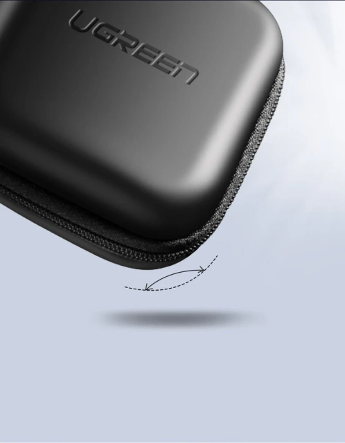 UGREEN case case for headphones 8 cm x 8 cm black (40816)