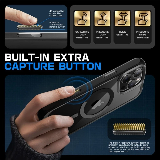 Etui Supcase UB Mag MagSafe für iPhone 16 Pro Schwarz