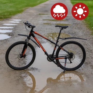 Plošinové pedály pro MTB kola, hliník 9/16" Černá hliníková sada [2 ks]