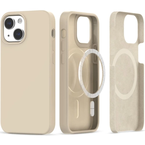Силіконовий захисний чохол MagSafe для Apple iPhone 13/iPhone 14 Beige