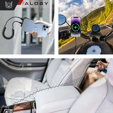 Pouzdro na iPhone 14 Pro Mag Safe Matt Case Cover matné Alogy Ring obrněné pouzdro na telefon černé