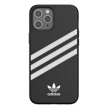 Ochranné puzdro Adidas OR Molded Case PU pre Apple iPhone 12 Pro Max čiernobiele 42231