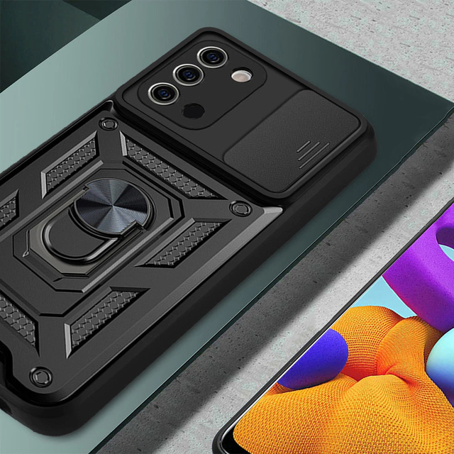 Alogy Camshield Stand Ring Case with Camera Cover для Samsung Galaxy A03s 164 мм чорний