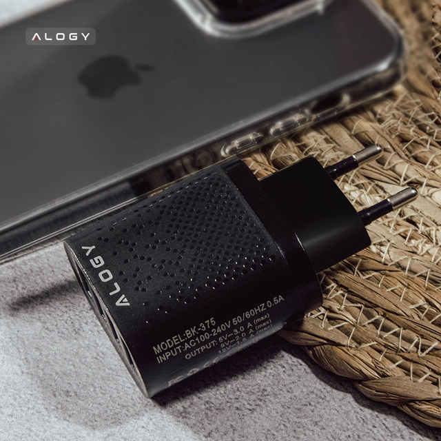 Alogy 4x USB Quick Charge 3.0 2.4A rýchla nabíjačka Čierna