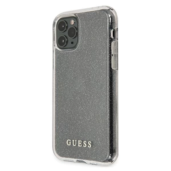 Guess GUHCN58PCGLSI iPhone 11 Pro srebrný/stříbrný pevný obal Glitter