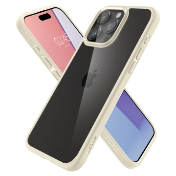 Kryt Spigen Ultra Hybrid pre iPhone 15 Pro Max - béžový