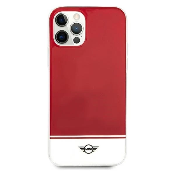 Stripe Collection Hardcase-Handyhülle für iPhone 12 Pro Max rot/rot