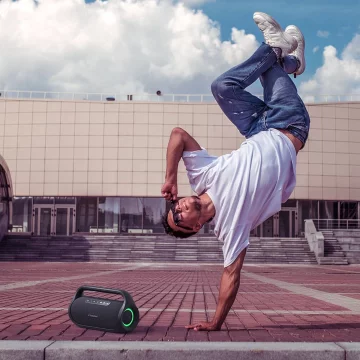 Міні бездротова Bluetooth колонка Tronsmart Bang 50 Вт чорна (854630)