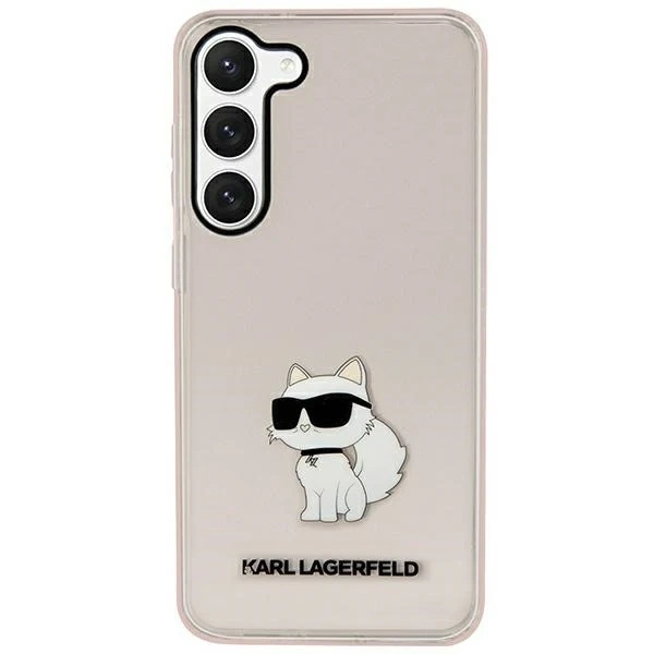 Захисний чохол для телефону Karl Lagerfeld KLHCS23MHNCHTCP для Samsung Galaxy S23 Plus S916 pink/pink hardcase Ikonik Choupette