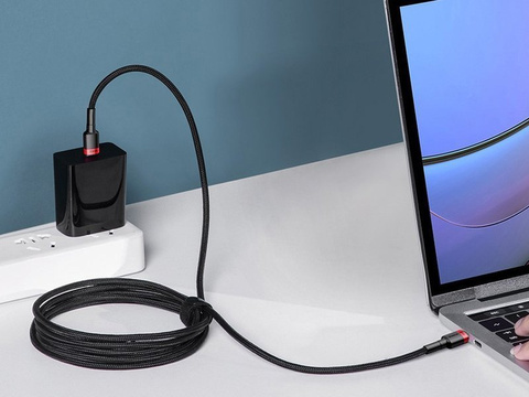 Кабель 2m Baseus Cafule USB-C Quick Charge 3.0 PD 2.0 100W 5A Червоний