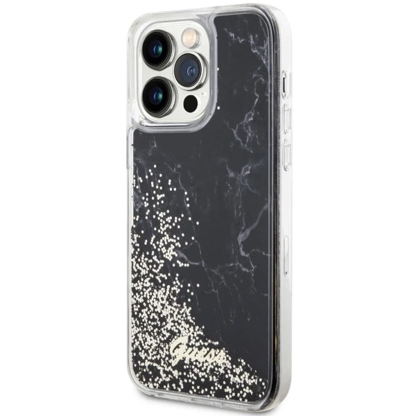 Etui Guess GUHCP14XLCSGSGK для iPhone 14 Pro Max 6.7" твердий чохол Liquid Glitter Marble