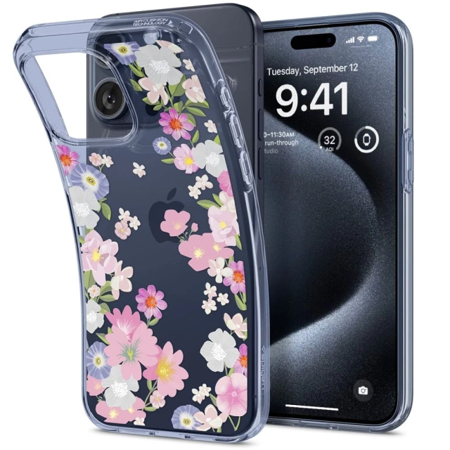 Etui Spigen Liquid Crystal pro Apple iPhone 15 Pro Blossom