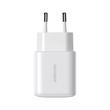 Ładowarka Joyroom Sieciowa USB-C PD 20W - Biała + kabel USB-C / USB-C 1m