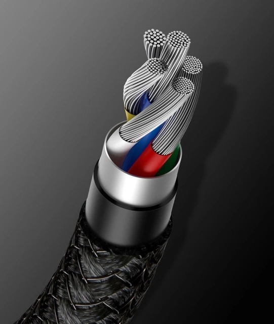 Baseus USB Type C - Кабель USB Type C Power Delivery Quick Charge 100 W 5A 2m чорний (CATWJ-A01)