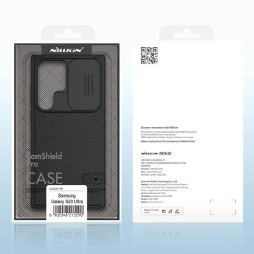 Nillkin Camhield Pro protective case for Samsung Galaxy S23 Ultra Black