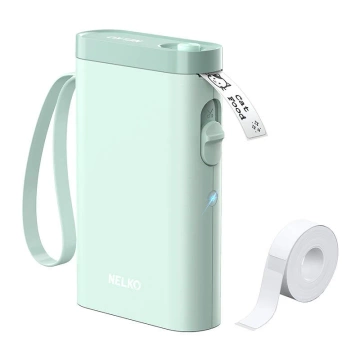 Termotlačiareň etikiet Nelko P21 s Bluetooth USB-C, zelená