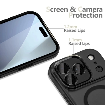 Etui Tech-Protect MagCam MagSafe do iPhone 17 Pro, czarny mat