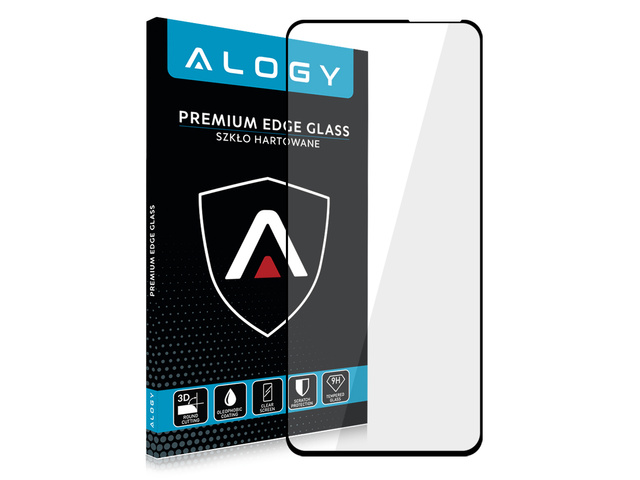 Obal Glass Alogy Full Glue vhodný pre Xiaomi Redmi Note 9T Black