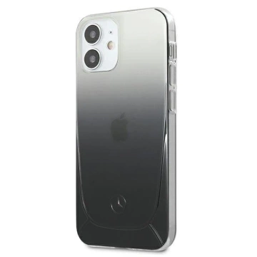 Mercedes MEHCP12SARGBK ochranné pouzdro pro Apple iPhone 12 Mini 5,4" černo/černé pevné pouzdro Transparent Line