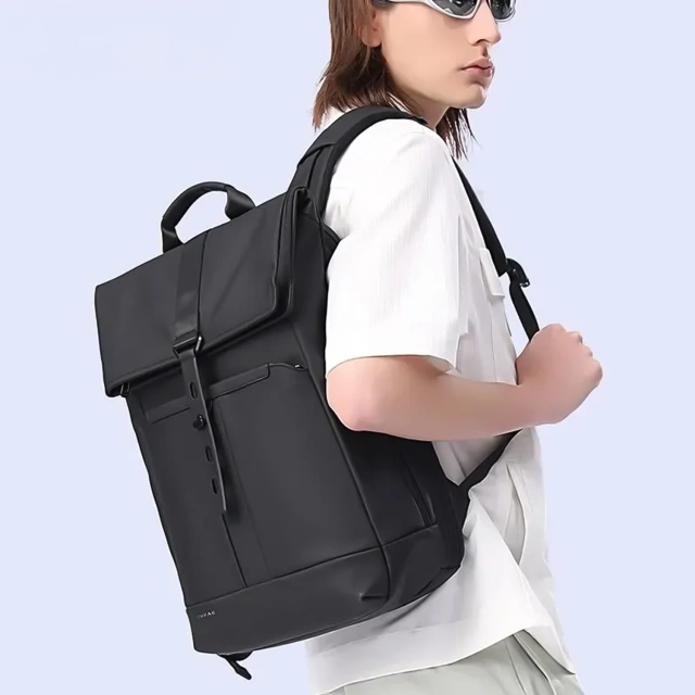 Bange Waterproof Backpack for Laptop 15.6" City Travel 45x30x16 cm for Work Airplane Men's Women's with USB Port Black