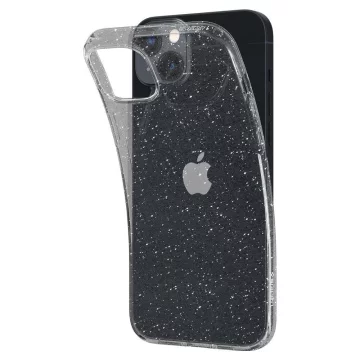 Silikónový obal Spigen Liquid Crystal s trblietkami pre iPhone 14 transparentný