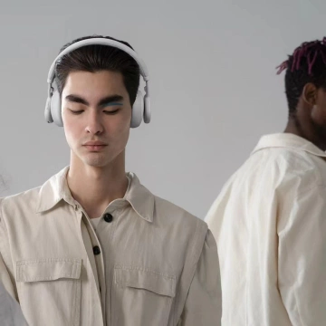 Bezdrátová sluchátka Forcell F-Audio ANC Touch Beat, šedá