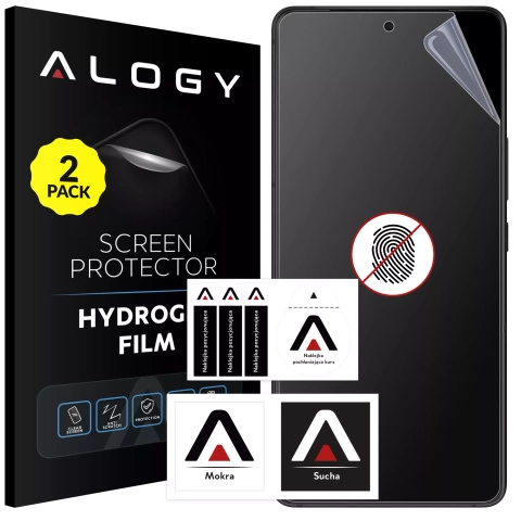 2x Folia "MATOWA" do Asus ROG Phone 9/9 Pro / 8 / 8 Pro Hydrożelowa Alogy HydroSkin Matte Pro™ na ekran do etui "BEZ ODCISKU PALCÓW"