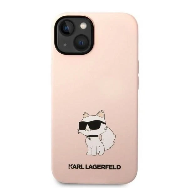 Etui Karl Lagerfeld KLHCP14MSNCHBCP pro iPhone 14 Plus 6,7" pevný obal silikonová chupette