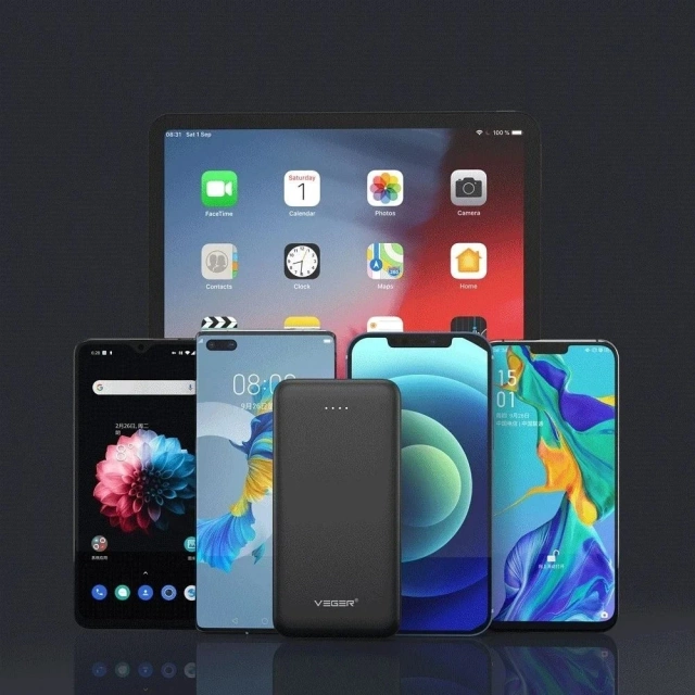 Powerbank Зовнішній акумулятор (POWER BANK) VEGER A10 - 10 000mAh чорний (W1065)