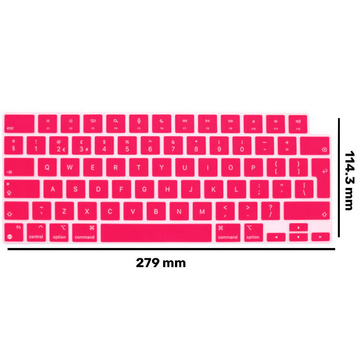 Alogy Silicone Keyboard Cover for Apple Macbook Pro 14/16 M1 2021 Pink
