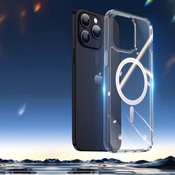Puzdro DUX DUCIS Clin Mag - priehľadné puzdro kompatibilné s MagSafe pre iPhone 15 Pro Max