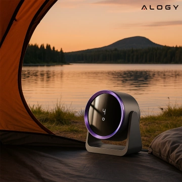 Fan Desk Fan Standing Small Circulator with Clip Cordless Handheld 500mAh USB-C Alogy White