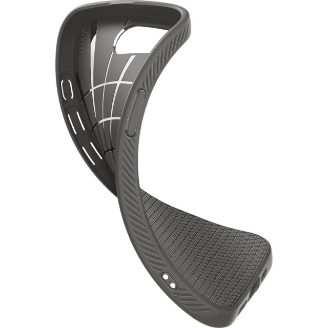 Pouzdro Spigen Liquid Air pro iPhone 16E, mramorově šedé, TPU s vzduchovým polštářem