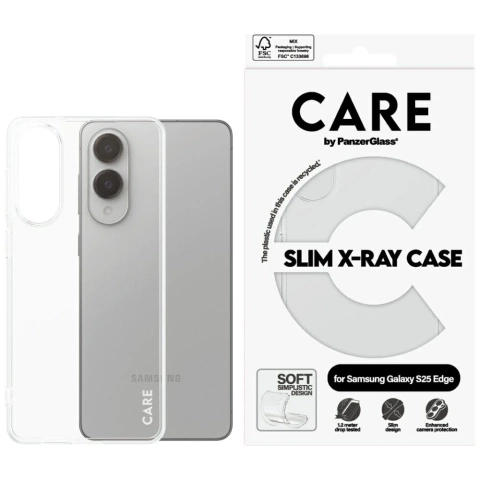 Pouzdro na Samsung Galaxy S25 Edge CARE od PanzerGlass Fashion X-Ray Clear