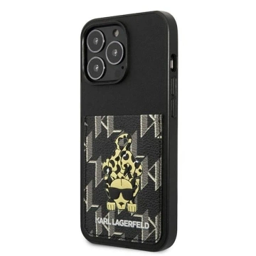 Etui Karl Lagerfeld KLHCP13LCANCNK do iPhone 13 Pro / 13 6,1" pevné puzdro Karlimals Cardslot