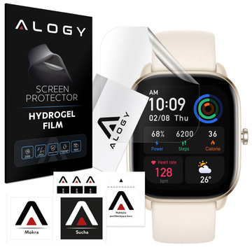 2 захисні плівки Alogy Hydrogel Smartwatch для Xiaomi Amazfit GTS 4