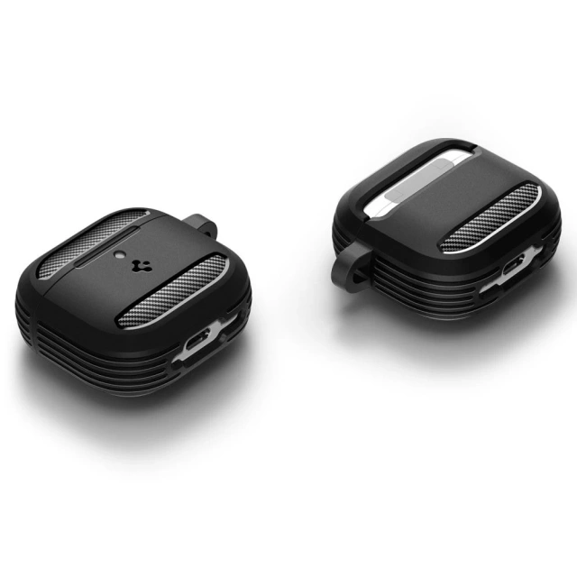 Ochranné puzdro pre Apple Airpods 4 Spigen Rugged Armor Matte Black
