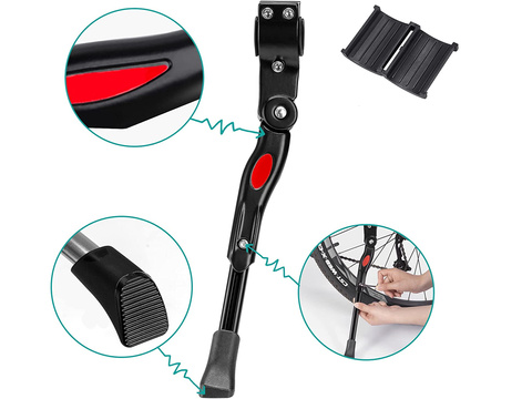 RockBros 2011-7ABK adjustable bike kickstand Black