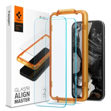 Spigen ALM Glas.TR 2-Pack Tempered Glass for Google Pixel 8A Clear